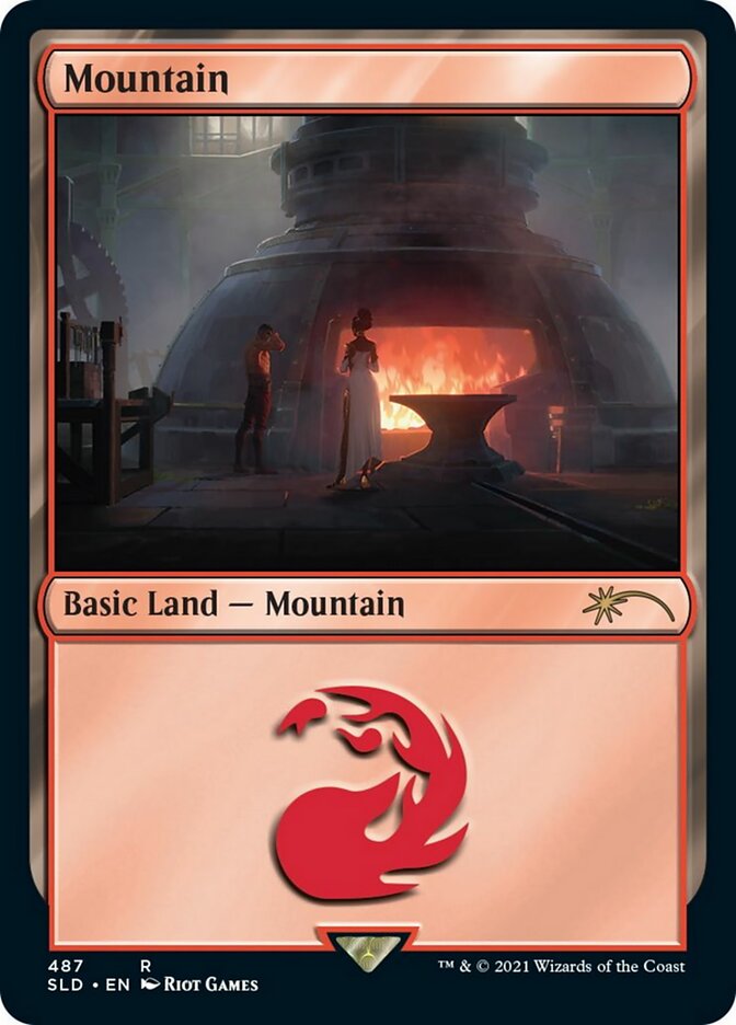 Mountain (487) [Secret Lair Drop Series] | Cards and Coasters CA