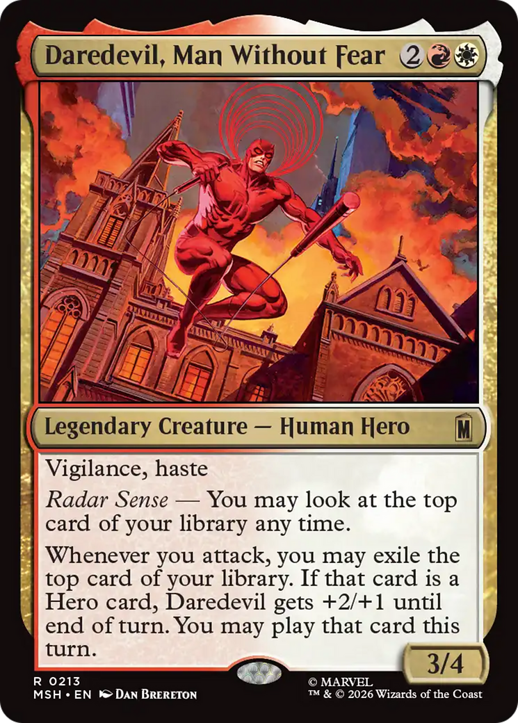 Daredevil, Man Without Fear [Marvel Super Heroes] | Cards and Coasters CA