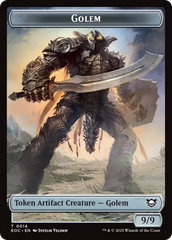 Gnome // Golem (0014) Double-Sided Token [Edge of Eternities Commander Tokens] | Cards and Coasters CA