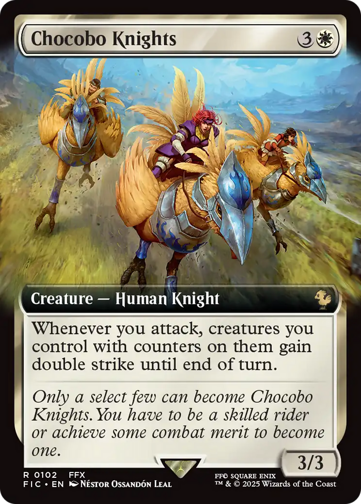 Chocobo Knights (Extended Art) [FINAL FANTASY Commander] | Cards and Coasters CA