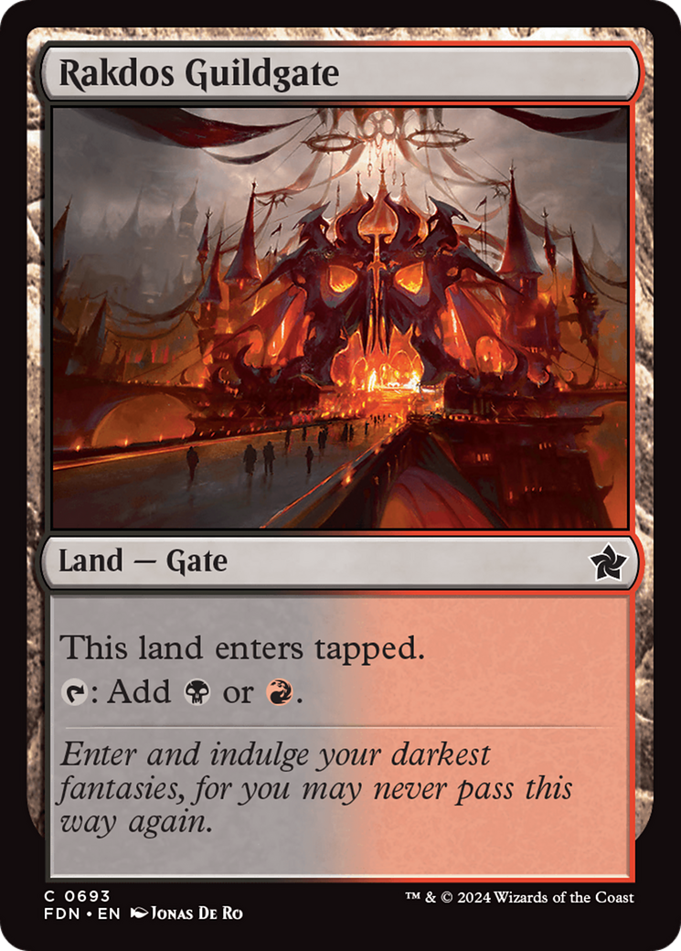 Rakdos Guildgate [Foundations] | Cards and Coasters CA