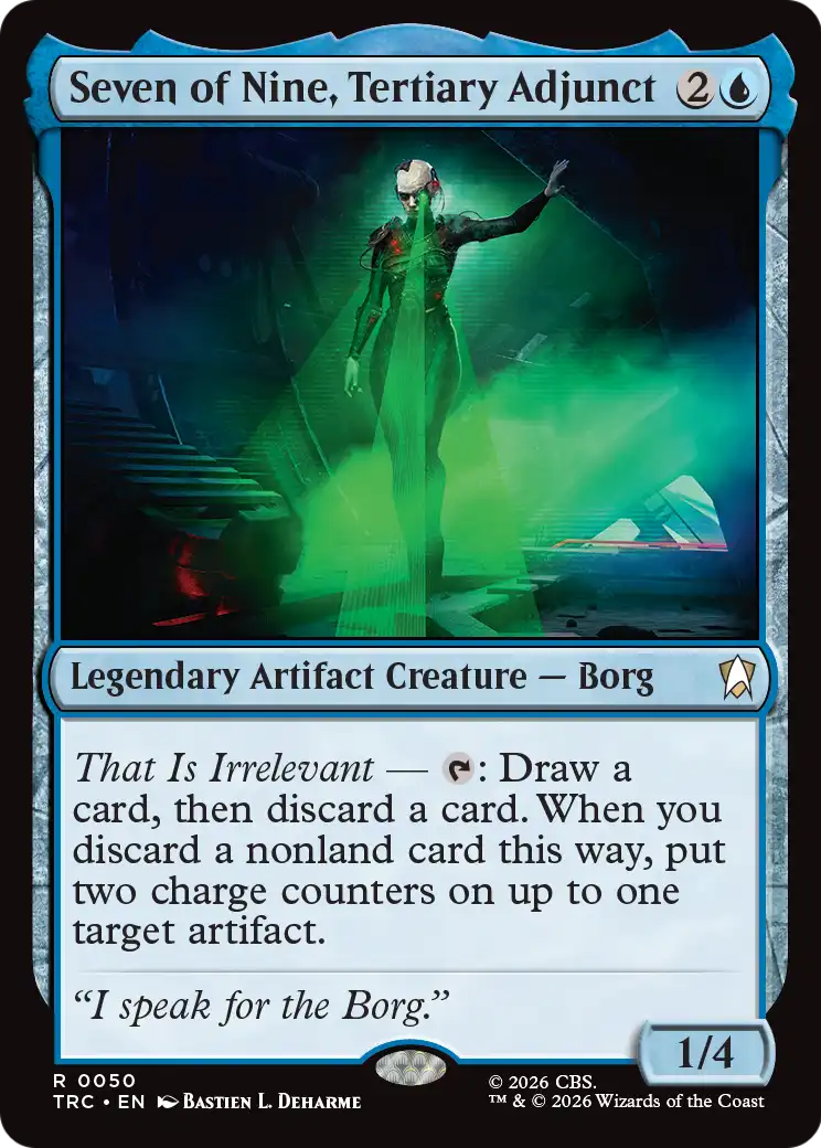 Seven of Nine, Tertiary Adjunct (Surge Foil) [Star Trek Commander] | Cards and Coasters CA