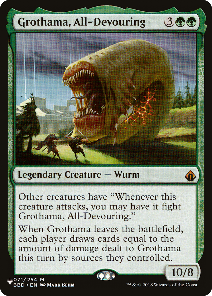 Grothama, All-Devouring [The List Reprints] | Cards and Coasters CA