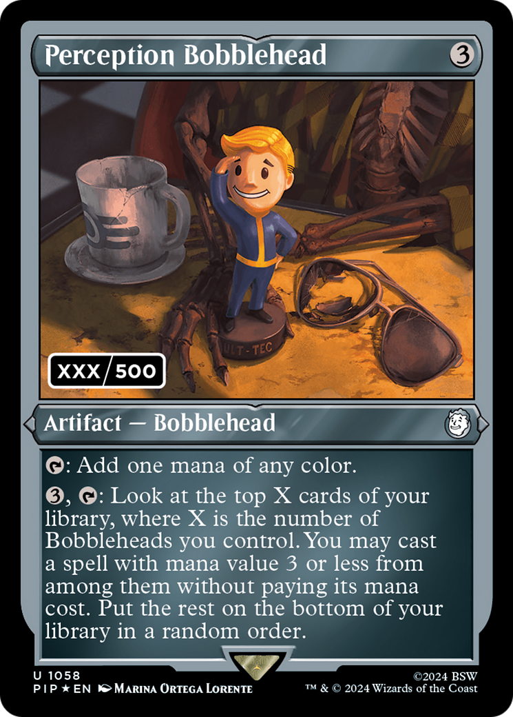 Perception Bobblehead (Serial Numbered) [Fallout] | Cards and Coasters CA