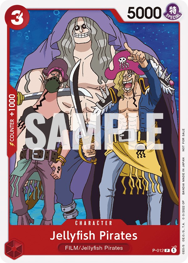 Jellyfish Pirates (One Piece Film Red) [One Piece Promotion Cards] | Cards and Coasters CA