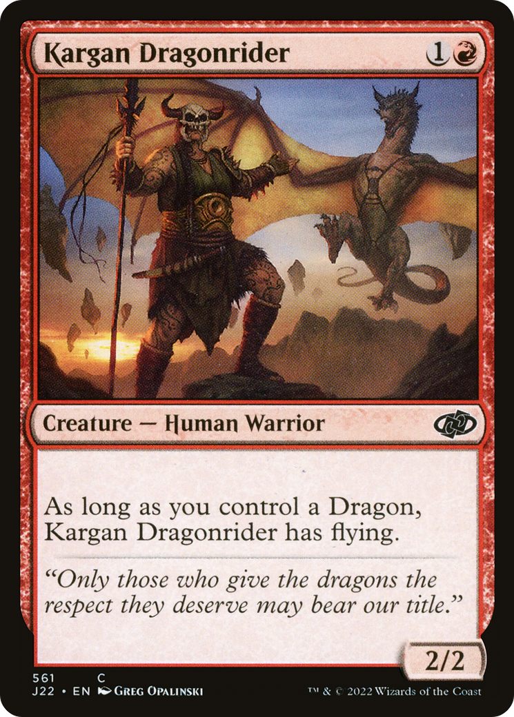 Kargan Dragonrider [Jumpstart 2022] | Cards and Coasters CA
