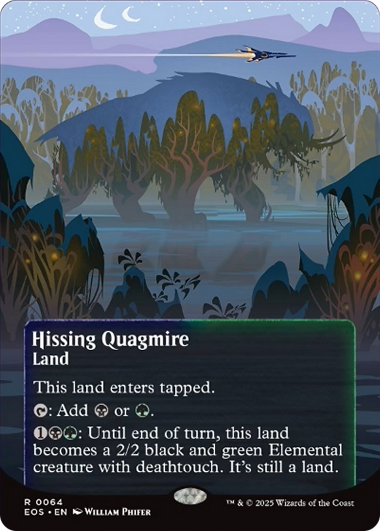 Hissing Quagmire (0064) (Borderless) [Edge of Eternities: Stellar Sights] | Cards and Coasters CA