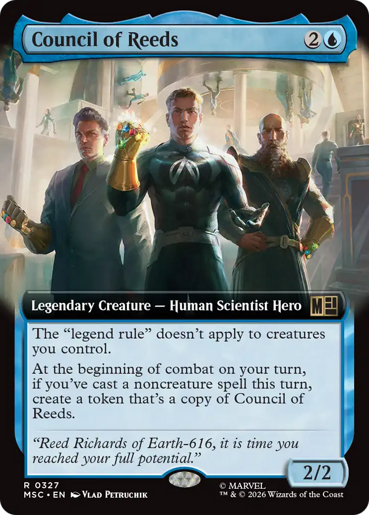 Council of Reeds (Extended Art) [Marvel Super Heroes Commander] | Cards and Coasters CA