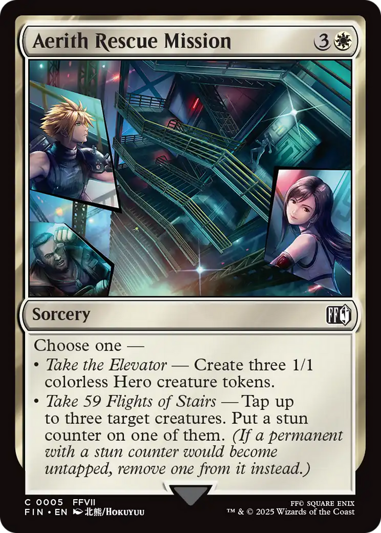 Aerith Rescue Mission [FINAL FANTASY] | Cards and Coasters CA