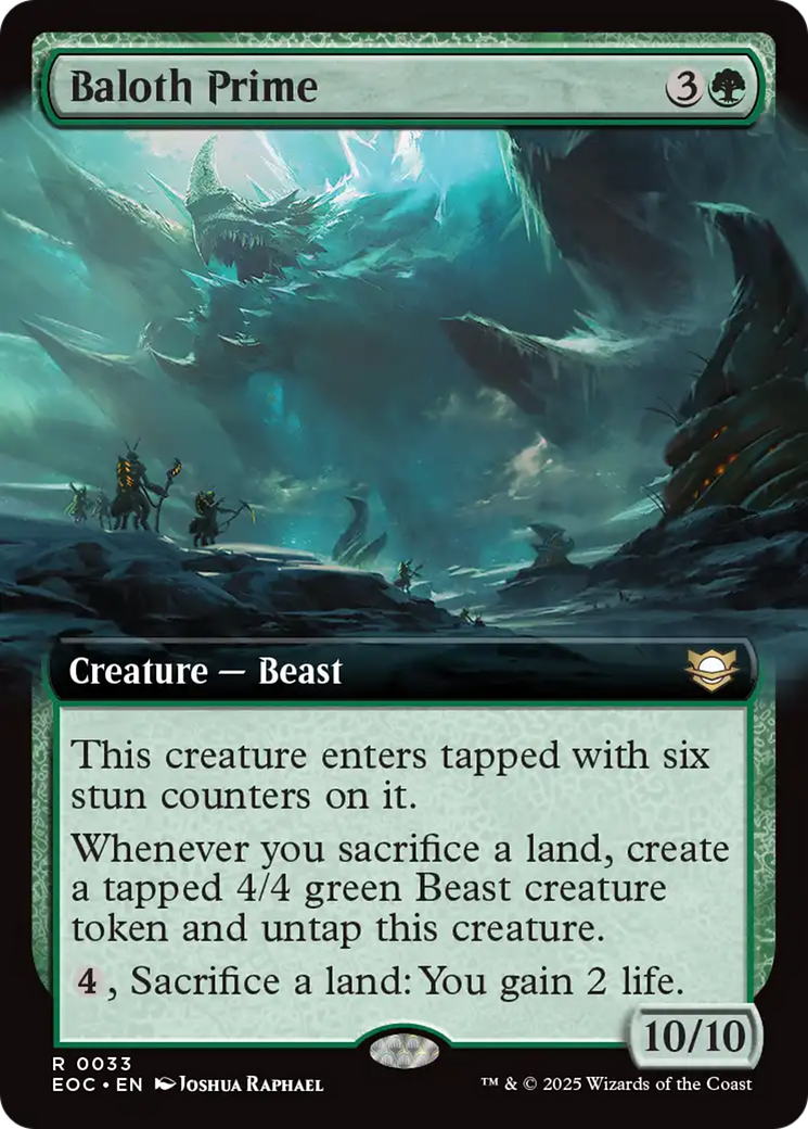 Baloth Prime (Extended Art) [Edge of Eternities Commander] | Cards and Coasters CA