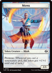 Copy // Monk Double-Sided Token [Tarkir: Dragonstorm Tokens] | Cards and Coasters CA