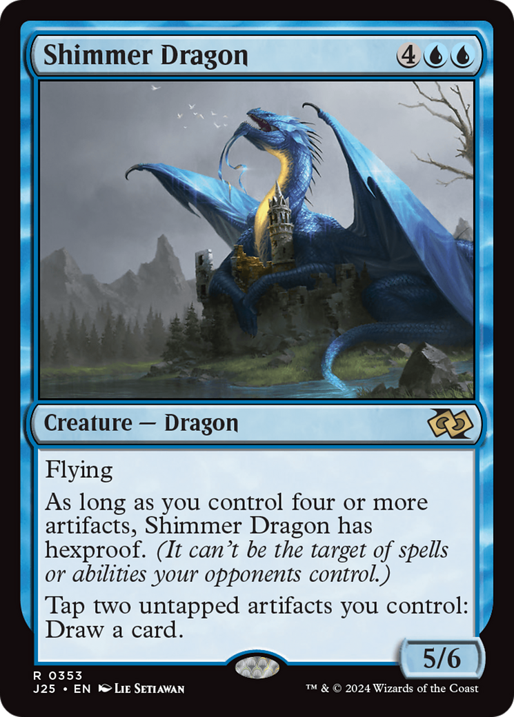 Shimmer Dragon [Foundations Jumpstart] | Cards and Coasters CA