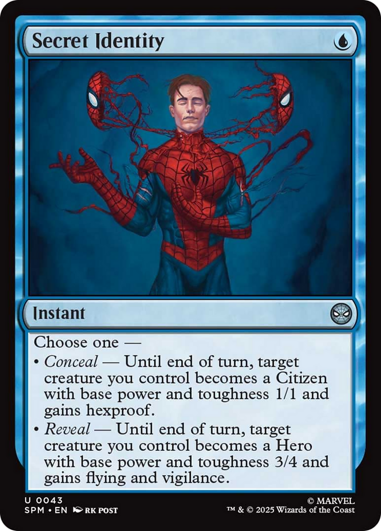Secret Identity [Marvel's Spider-Man] | Cards and Coasters CA
