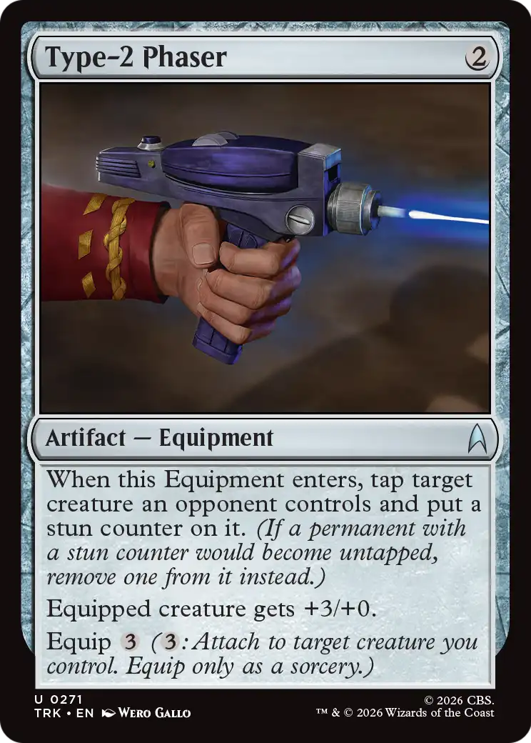 Type-2 Phaser [Star Trek] | Cards and Coasters CA