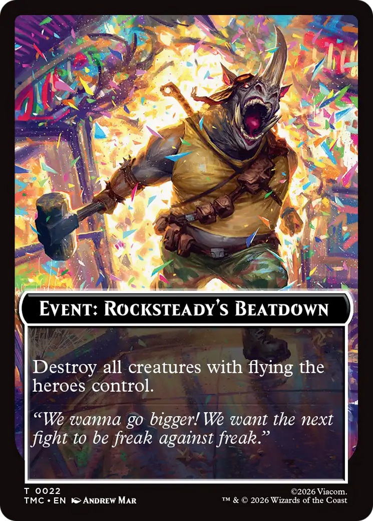 Event: Rocksteady's Beatdown [Teenage Mutant Ninja Turtles Commander Tokens] | Cards and Coasters CA