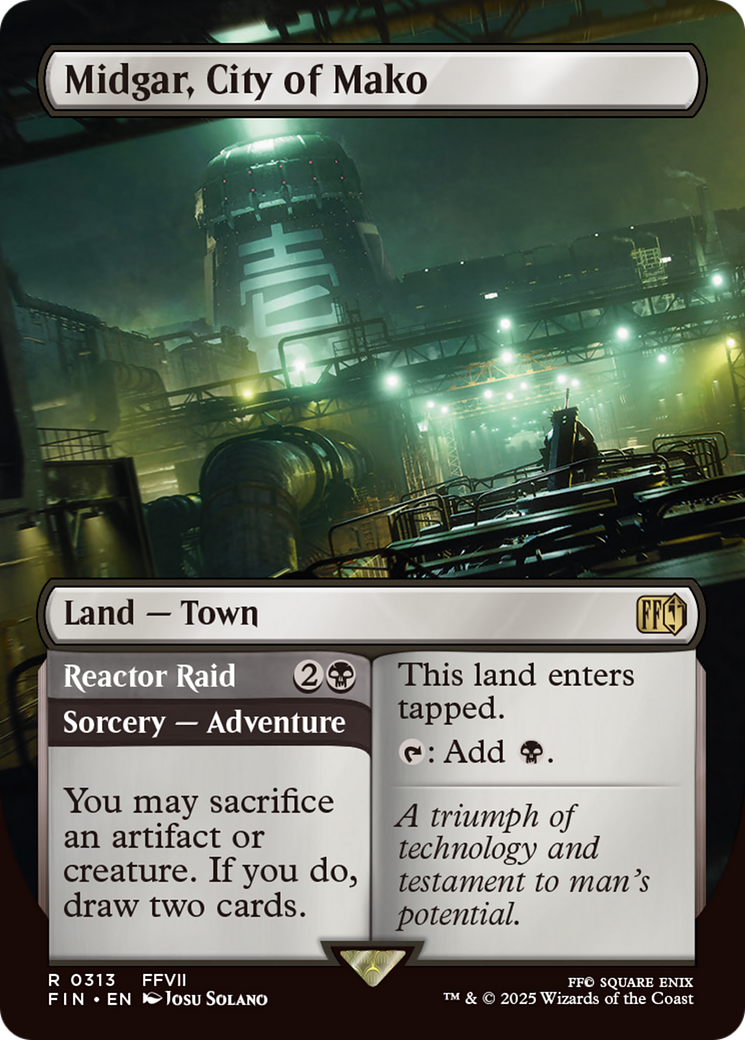 Midgar, City of Mako (Borderless) [FINAL FANTASY] | Cards and Coasters CA