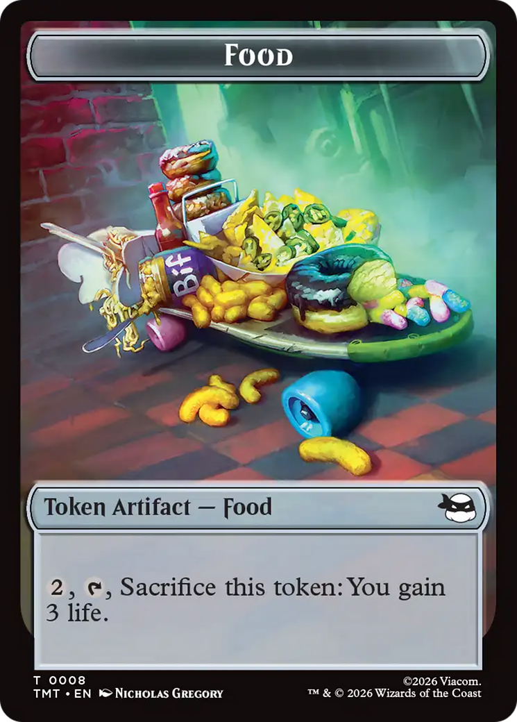 Rat // Food Double-Sided Token [Teenage Mutant Ninja Turtles Tokens] | Cards and Coasters CA