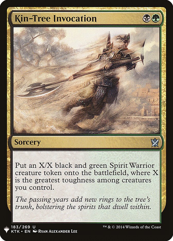 Kin-Tree Invocation [Mystery Booster] | Cards and Coasters CA