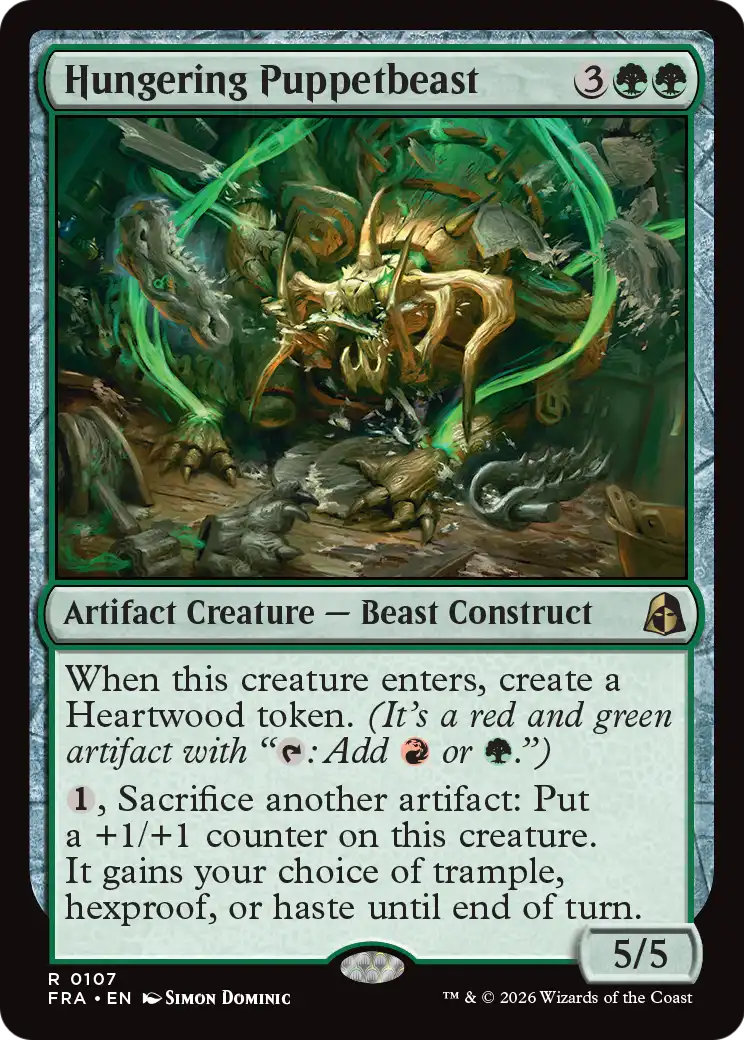 Hungering Puppetbeast [Reality Fracture] | Cards and Coasters CA