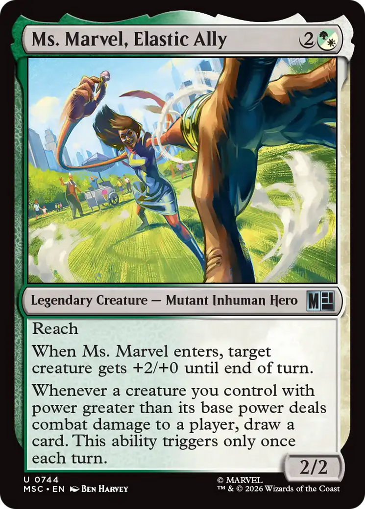 Ms. Marvel, Elastic Ally [Marvel Super Heroes] | Cards and Coasters CA