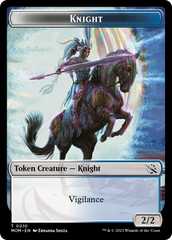 Assassin // Knight (10) Double-Sided Token [March of the Machine Commander Tokens] | Cards and Coasters CA
