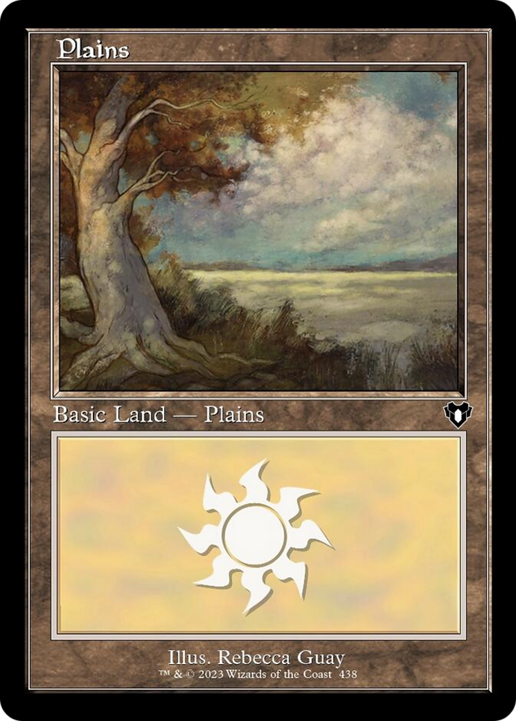 Plains (438) (Retro) [Commander Masters] | Cards and Coasters CA