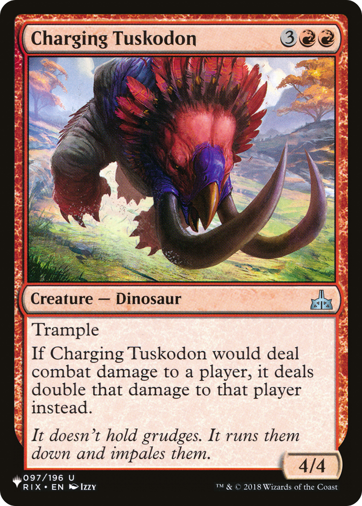 Charging Tuskodon [The List Reprints] | Cards and Coasters CA