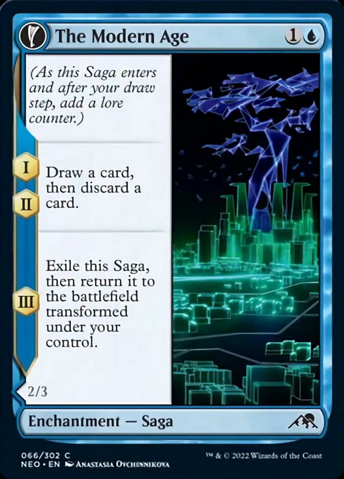 The Modern Age // Vector Glider [Kamigawa: Neon Dynasty] | Cards and Coasters CA