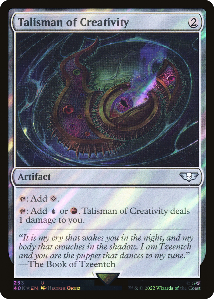 Talisman of Creativity (Surge Foil) [Marvel Super Heroes Commander] | Cards and Coasters CA