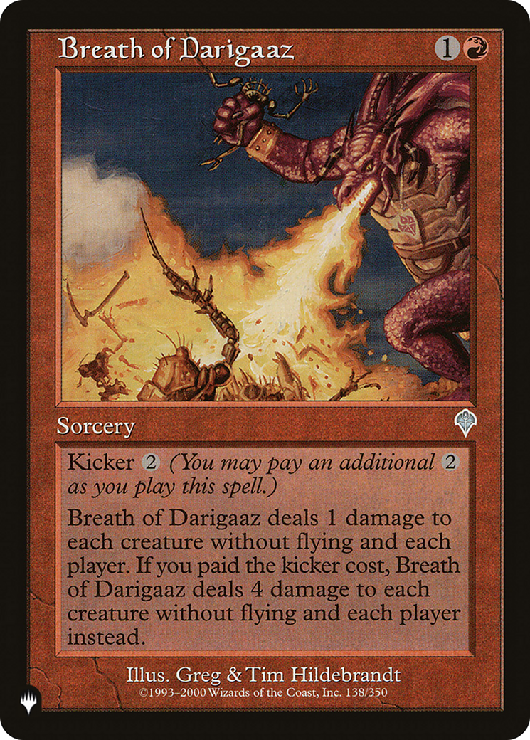 Breath of Darigaaz [The List] | Cards and Coasters CA