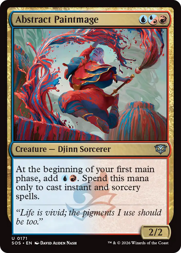 Abstract Paintmage [Secrets of Strixhaven] | Cards and Coasters CA