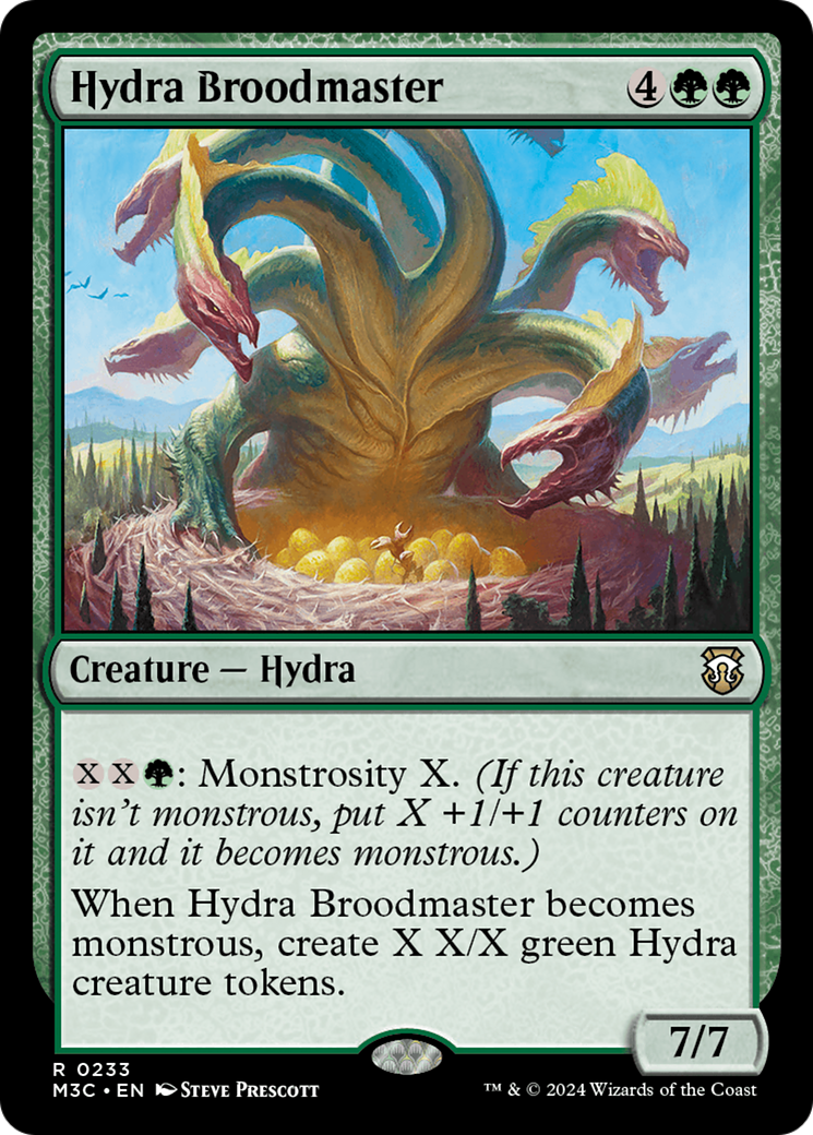 Hydra Broodmaster (Ripple Foil) [Modern Horizons 3 Commander] | Cards and Coasters CA