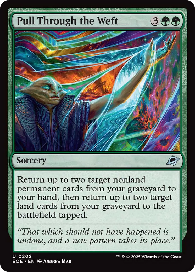 Pull Through the Weft [Edge of Eternities] | Cards and Coasters CA