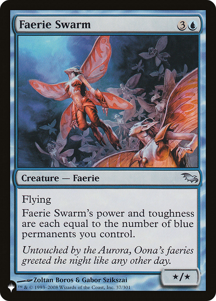 Faerie Swarm [The List Reprints] | Cards and Coasters CA