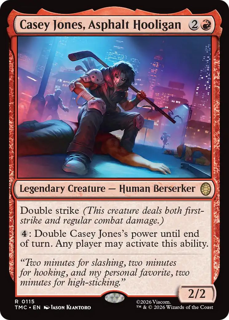 Casey Jones, Asphalt Hooligan [Teenage Mutant Ninja Turtles Commander] | Cards and Coasters CA