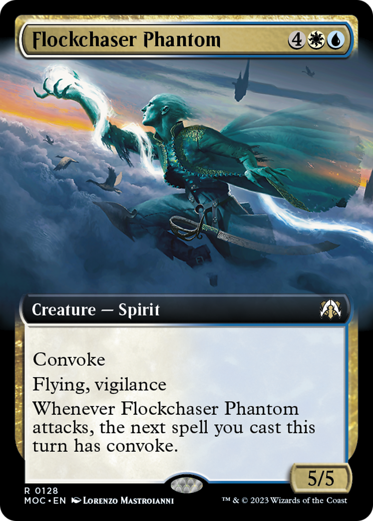 Flockchaser Phantom (Extended Art) [March of the Machine Commander] | Cards and Coasters CA