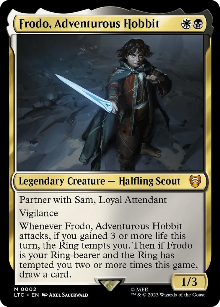 Frodo, Adventurous Hobbit [The Lord of the Rings: Tales of Middle-Earth Commander] | Cards and Coasters CA