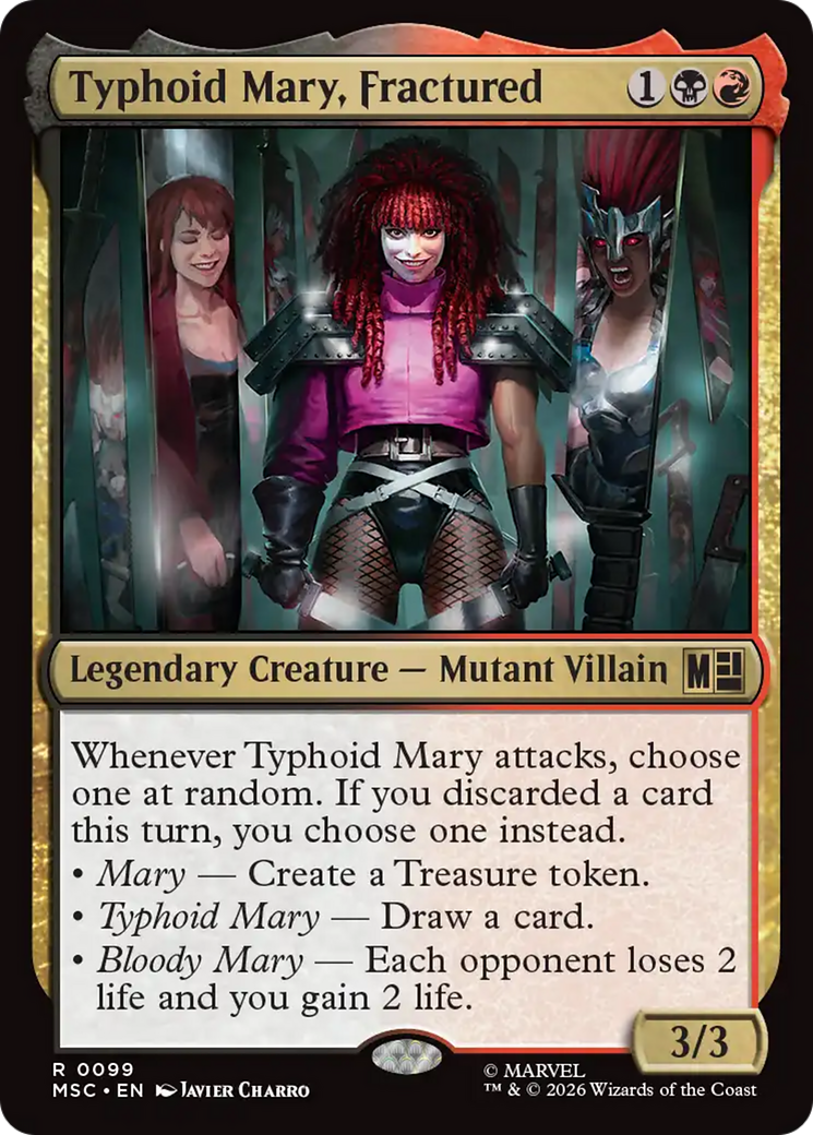 Typhoid Mary, Fractured (Surge Foil) [Marvel Super Heroes Commander] | Cards and Coasters CA