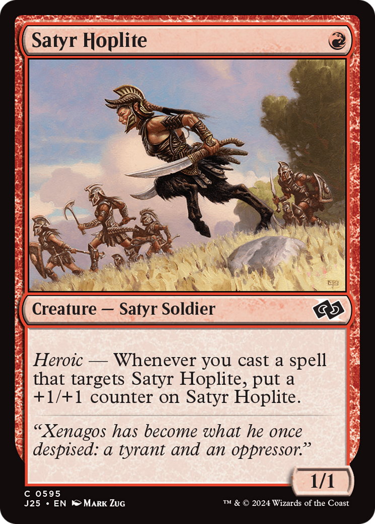 Satyr Hoplite [Foundations Jumpstart] | Cards and Coasters CA