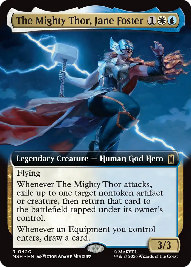 The Mighty Thor, Jane Foster (Extended Art) [Marvel Super Heroes] | Cards and Coasters CA