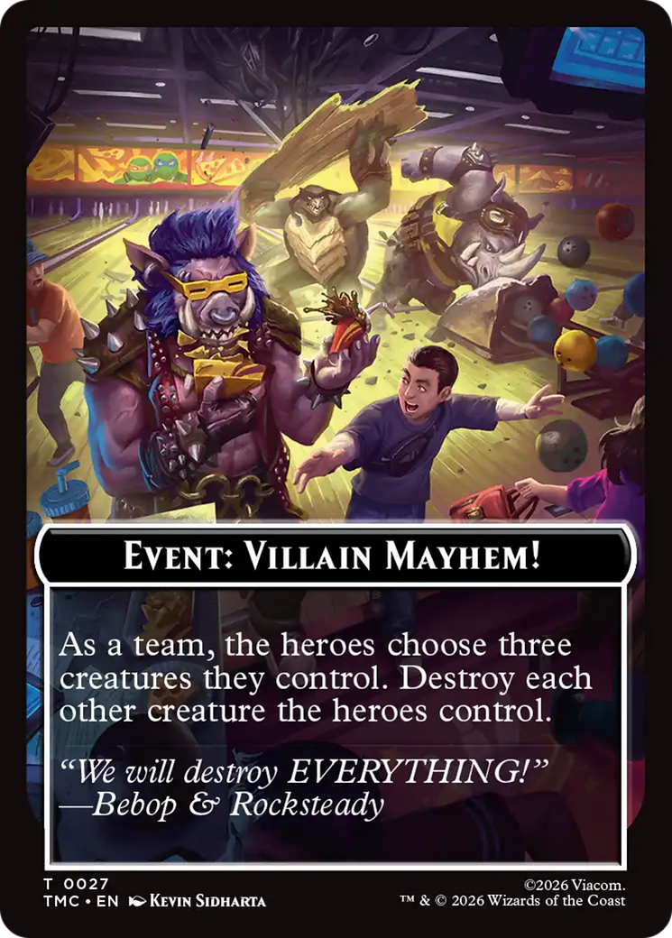 Event: Villain Mayhem! [Teenage Mutant Ninja Turtles Commander Tokens] | Cards and Coasters CA