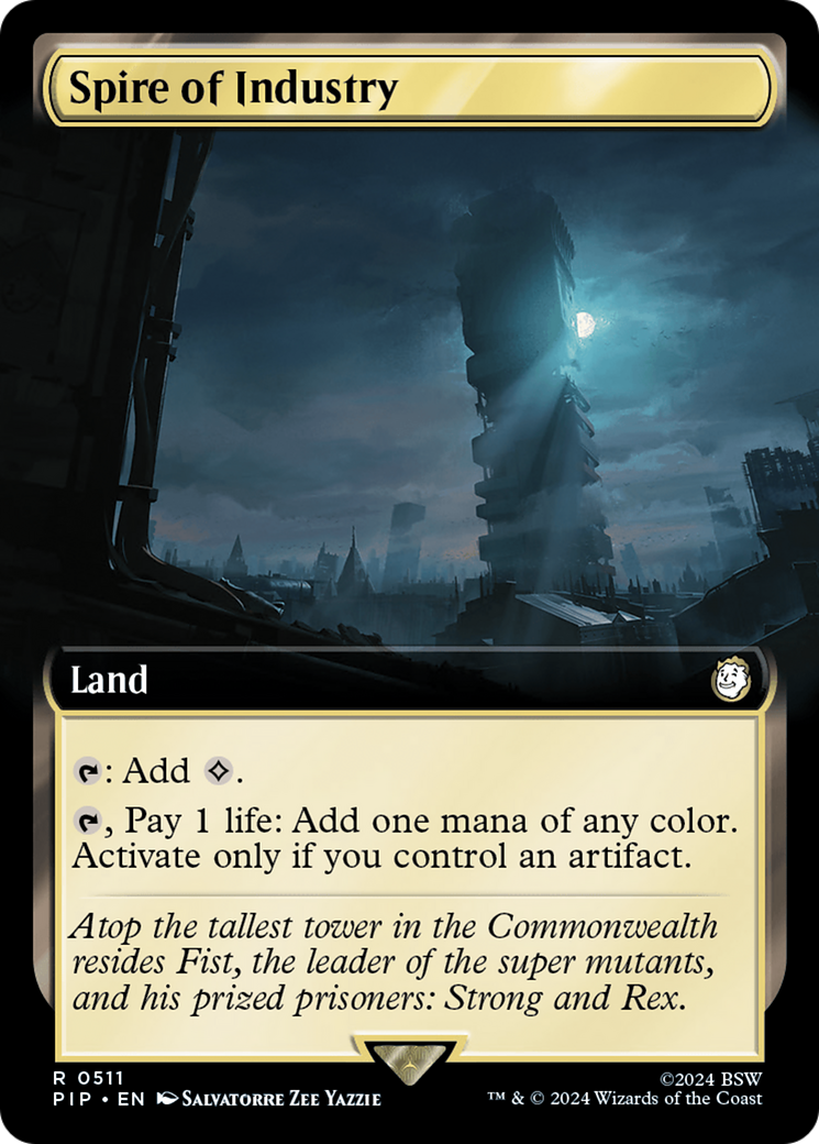 Spire of Industry (Extended Art) [Fallout] | Cards and Coasters CA