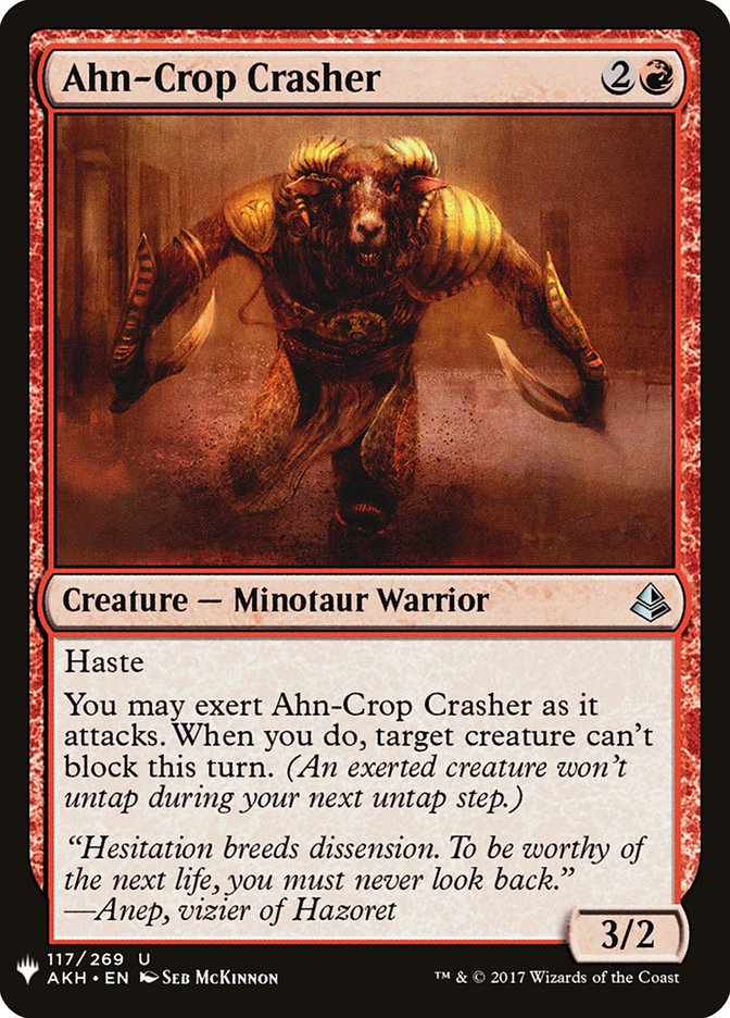 Ahn-Crop Crasher [Mystery Booster] | Cards and Coasters CA