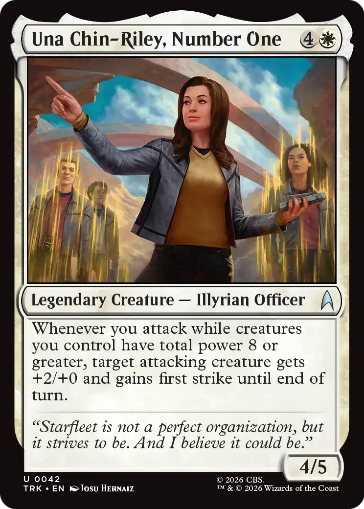 Una Chin-Riley, Number One [Star Trek] | Cards and Coasters CA