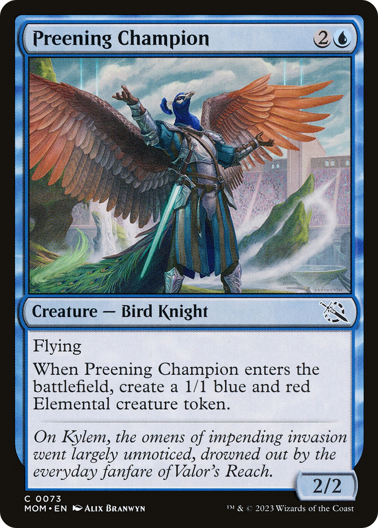 Preening Champion [March of the Machine] | Cards and Coasters CA