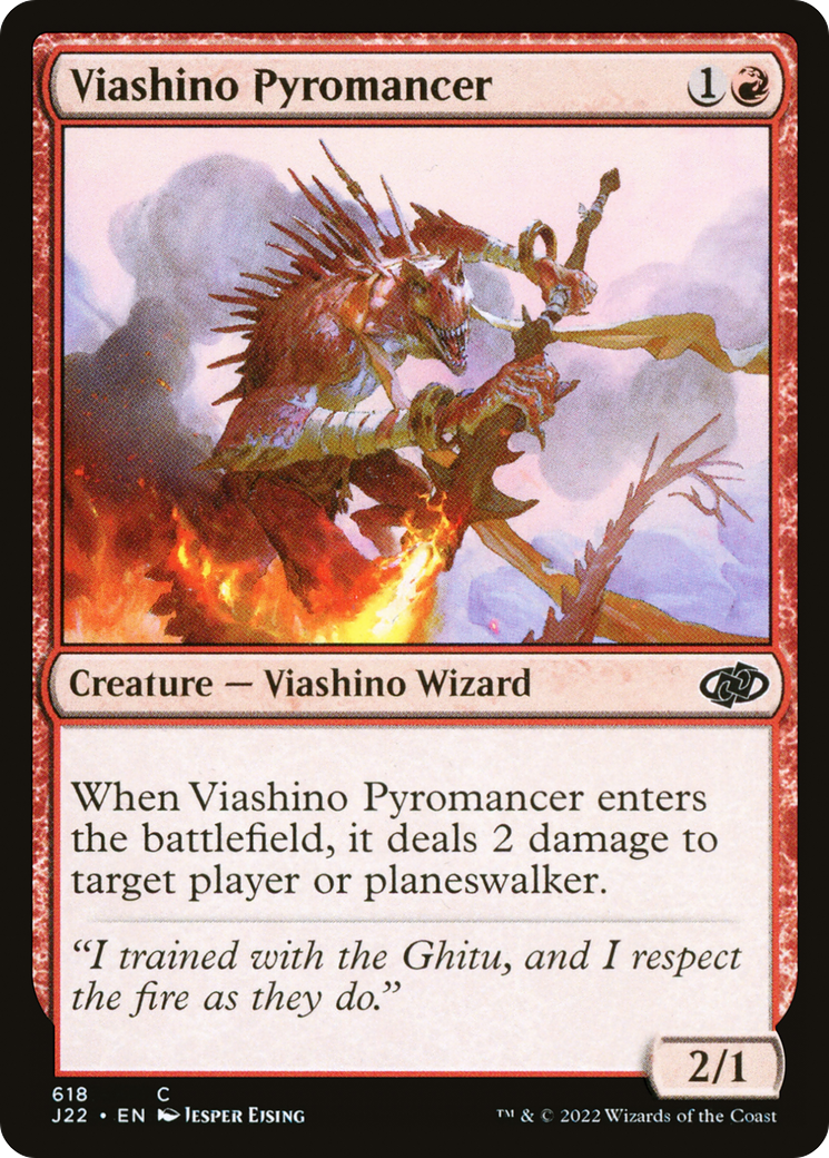 Viashino Pyromancer [Jumpstart 2022] | Cards and Coasters CA