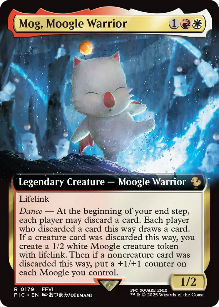 Mog, Moogle Warrior (Extended Art) [FINAL FANTASY Commander] | Cards and Coasters CA