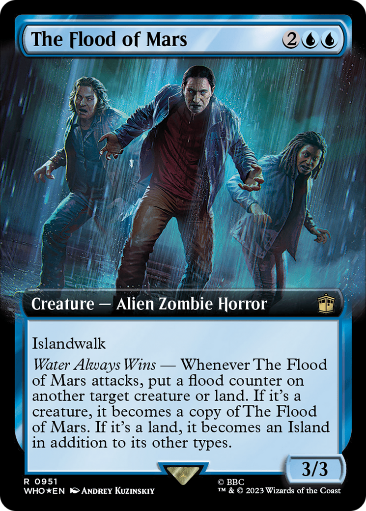 The Flood of Mars (Extended Art) (Surge Foil) [Doctor Who] | Cards and Coasters CA