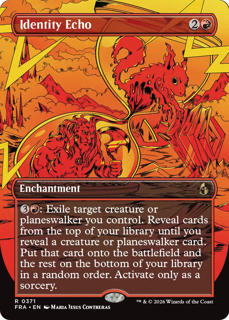 Identity Echo (Borderless) [Reality Fracture] | Cards and Coasters CA
