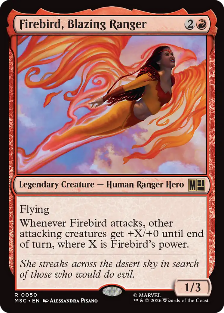 Firebird, Blazing Ranger [Marvel Super Heroes Commander] | Cards and Coasters CA
